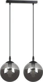 EMIBIG 712-2 COSMO Többágú Függesztett Lámpa Fekete, Grafit E14/T26 IP20