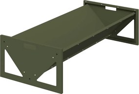 vidaXL Állattenyésztési takarmányzó Olajzöld 108 x 50 x 28 cm