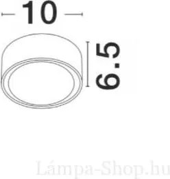 NOVA LUCE 752462 FOCUX Modern Kültéri Mennyezeti Lámpa GX5.3 IP54