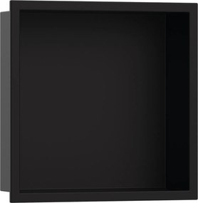 Hansgrohe XtraStoris Original, fali fülke kerettel 300x300x100mm, fekete matt, HAN-56061670