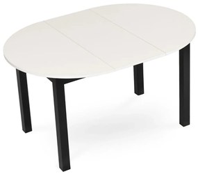 Bővíthető Étkezőasztal Fehér/Fekete Színben. HARRY 102-142 cm
