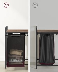 REX szennyeskosár barna/fekete