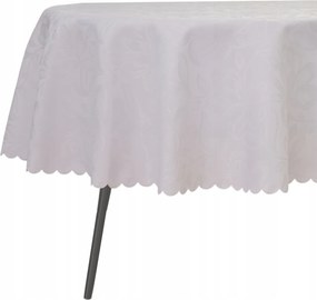 Abrosz Foltálló Ovális 130X190 CM Fehér Karácsonyi Virág Mintás Ovális