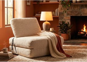 Fehér kinyitható buklé fotel Faster – Mauro Ferretti