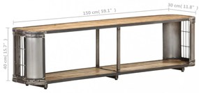 vidaXL tömör mangófa TV-szekrény 150 x 30 x 40 cm