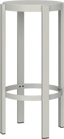 Világosszürke acél bárszék (ülésmagasság 75 cm) Doon – noo.ma