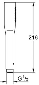 GROHE 27458000 - Kézi zuhany VITALIO GET STICK 216 mm fényes króm