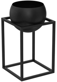 Fém virágcserép 51,3x29 cm fekete