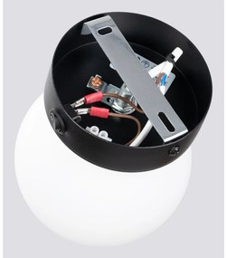 Fekete-fehér fali lámpa Blaze – Sollux