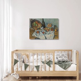 Üveg kép - Paul Cezanne, The Basket of Apples, reprodukciók (70x50 cm)