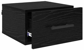 vidaXL Éjjeliszekrény Musta tammi 35 x 35 x 20 cm Faanyag