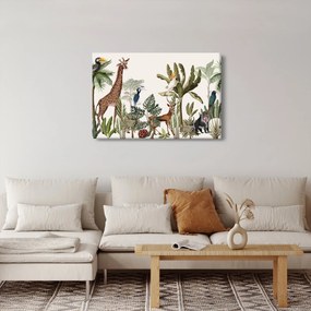 Kép - Állatokkal teli dzsungel (90x60 cm)