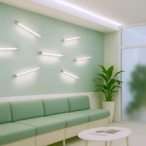 RENDL RIVIER LED 59 nástěnná chrom/čirý akryl 230V LED 12W 3000K