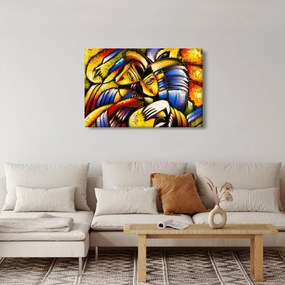 Kép - olajfestmény, szerelmesek (90x60 cm)