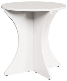 Dohányzóasztal 2 pcs Fehér 46 x 46 x 47 cm Tömör fenyőfa