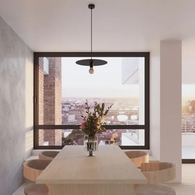 Sollux SL.0853 - Csillár zsinóron FLAVIO 1xE27/60W/230V fekete