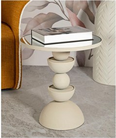 Kerek tárolóasztal üveg asztallappal ø 40,5 cm Dune – Mauro Ferretti