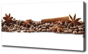 Feszített vászonkép Kávébab fahéj oc-84266938