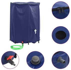 összecsukható PVC víztartály csappal 1350 L