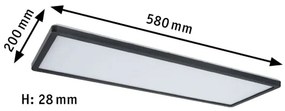 Paulmann 71003 - LED/22W Dimmelhető panel ATRIA 230V 3000K fekete