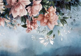 Fotótapéta flizelina Virágos etűd stilizált virágok Flóra 416x254 +ragasztó