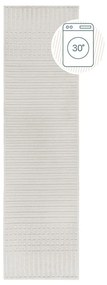 Fehér mosható zsenília futószőnyeg 60x240 cm Elton – Flair Rugs