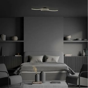 Briloner 3718-025 - LED Felületre szerelhető csillár REY 2xLED/6W/230V fekete