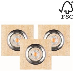 Spot-Light Spot-Light 2515339-KÉSZLET 3x LED Beépíthető lámpa VITAR 1xGU10/5W/230V homokkő SP0755