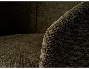 Khaki kárpitozott karfás étkezőfotel Easton – Unique Furniture