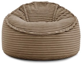 Barna kordbársony babzsákfotel Socrate – Bobochic Paris