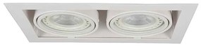 Azzardo Nova beépíthető lámpa, fehér, GU10, 2x50W, AZ-2876
