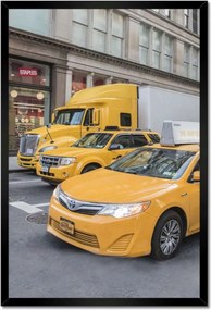Poszterek keretben 40x60 Sárga járművek New York