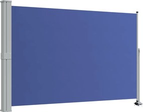 vidaXL kék behúzható oldalsó terasz napellenző 160 x 300 cm