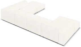 Bézs buklé szövet sarokkanapé (jobb oldali) Jodie – Micadoni Home