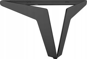 Bútorláb H 175 mm Fekete Matt Modern Dekoratív Kanapéágy