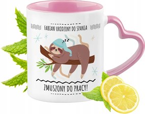 Fábián Bögre Rózsaszín Szív Alakú Füllel Kávé Ajándék