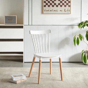 Étkezőszék, fehér/bükk, ZOSIMA