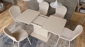 Mazzoni ASTON MINI-Z Bézs (Pezsgő) - MODERN NYITHATÓ EMELHETŐ DOHÁNYZÓASZTAL ÉTKEZŐASZTAL ÁTALAKÍTHATÓ ASZTAL
