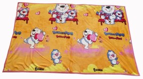 Bubu és Lulu Gyerek Pléd Ágytakaró Narancs 100 x 140 cm