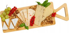 Bambusz vágódeszka 40,5x12,7x1,5cm tálaláshoz dekoratív Fa Ravi