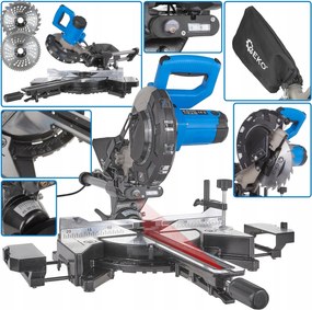 Gérvágó Fűrész Előtolóval 1700W 210MM Geko