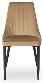 Bézs Bársony Étkezőszék. BARI