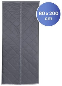 Szürke-ezüstszínű termo függöny ajtóra 80x200 cm – Maximex