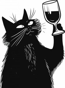 Poszter 75x100cm Macskavirtuóz