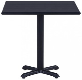fekete kerti asztal 80 x 80 x 75 cm