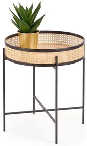 Lanipa dohányzóasztal, rattan / fekete