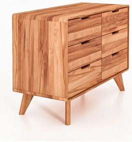 Alacsony bükkfa komód 90x63 cm Greg - The Beds