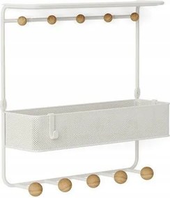 Akasztó Polccal Estique Fehér akasztós fém