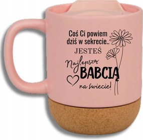 Rózsaszín Bögre Parafa Vicces Ajándék Nagymama Napja Mondok Neked Valamit Titokban