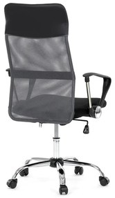 Kancelářská židle, houpací mechanismus, šedá síťovina, KA-E305 GREY